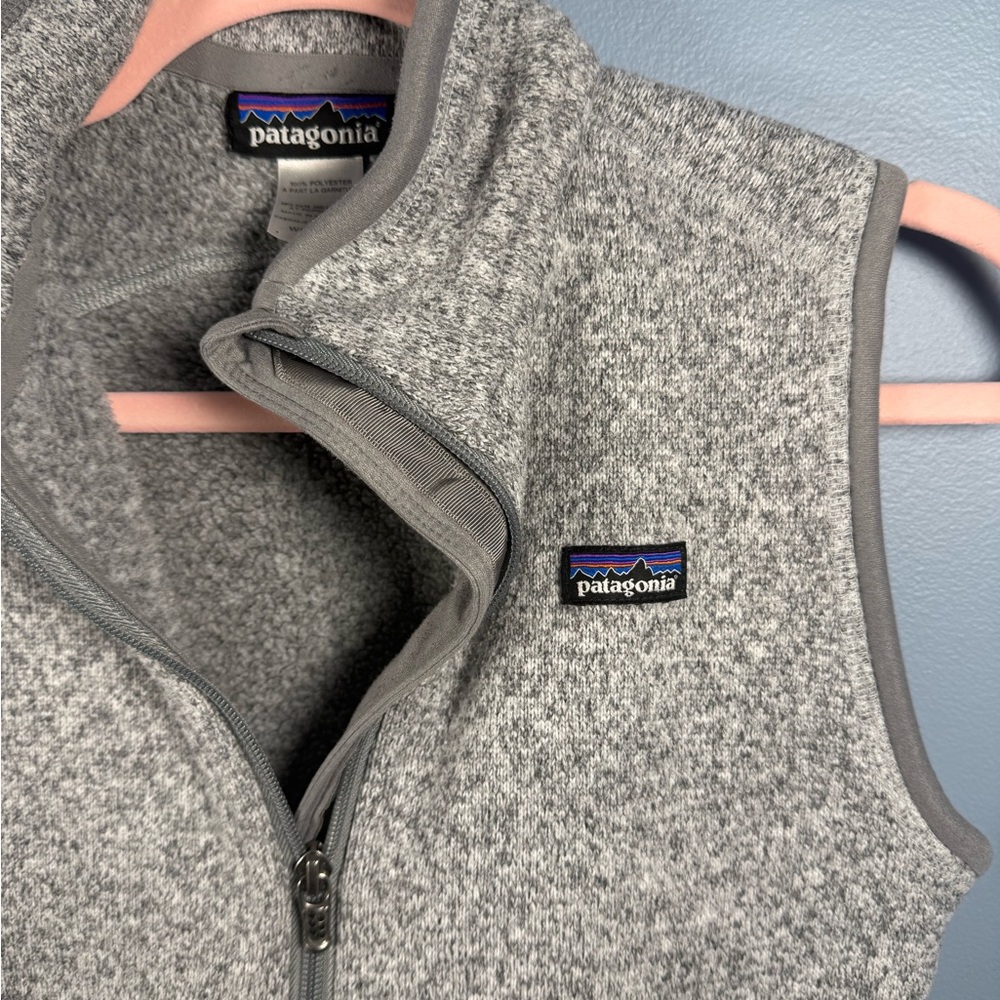 Patagonia Heather Gray Zip Vest
